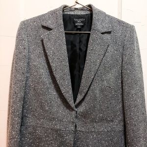 Tahari ASL Textured Grey Blazer